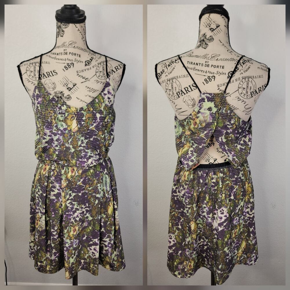 Lululemon City Summer Dress 4 Floral Sport Slip On Racerback Zip Hidden Pockets